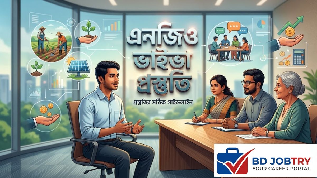 এনজিও ইন্টারভিউ বা মৌখিক পরীক্ষায় সফল হওয়ার জন্য সিচুয়েশনাল প্রশ্নের উত্তর এবং প্রফেশনাল গ্রুমিং গাইড।